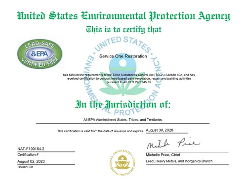 EPA Lead-Safe Certification