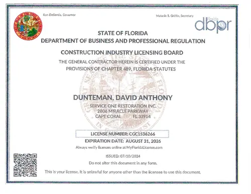 Florida GC License